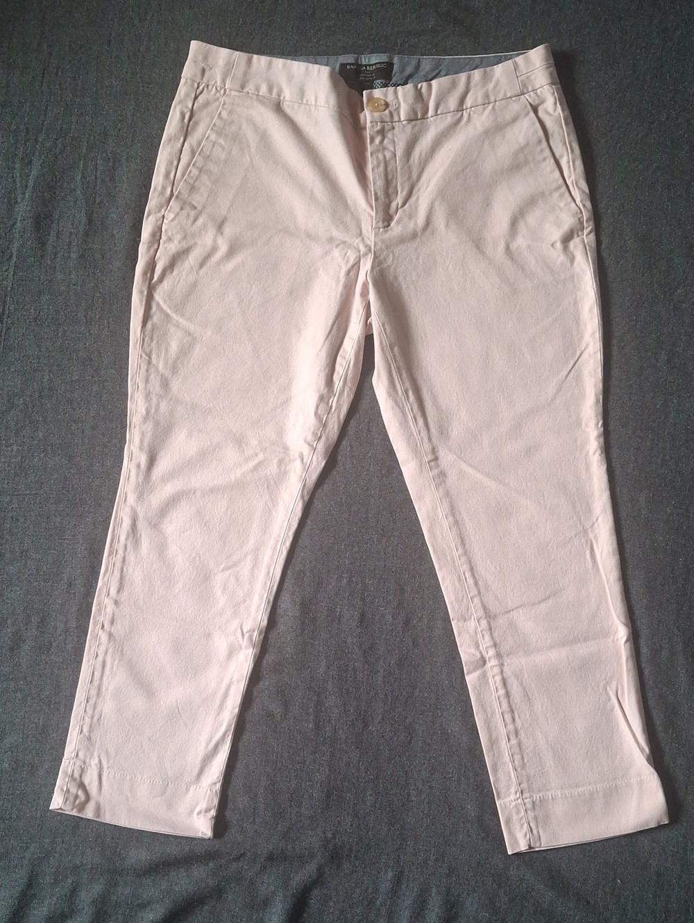 Banana Republic Hampton Fit Straight Leg Pants - Blush Pink - 6P